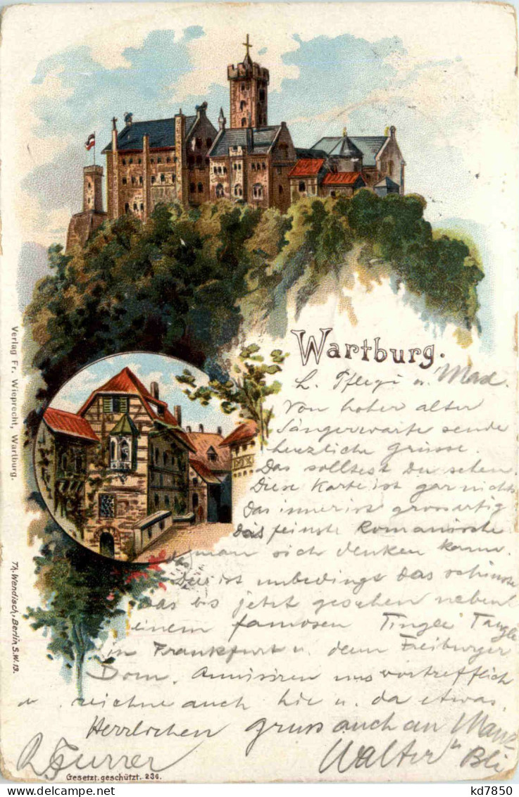 Eisenach - Wartburg - Litho - Eisenach