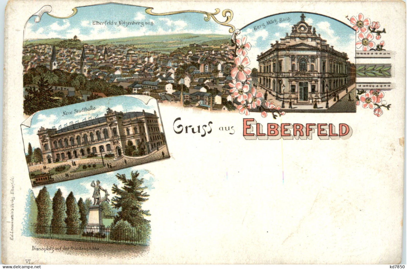 Gruss Aus Elberfeld - Litho - Wuppertal