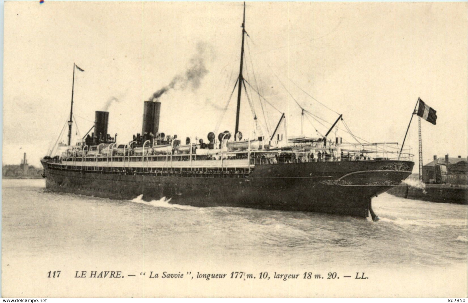 Le Havre - Dampfer La Savoie - Paquebote