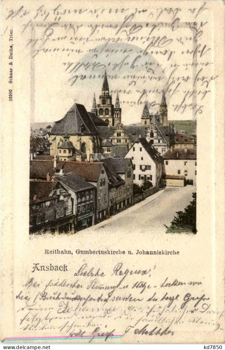 Ansbach - Reitbahn - Buchdruckerfest 1905 - Ansbach