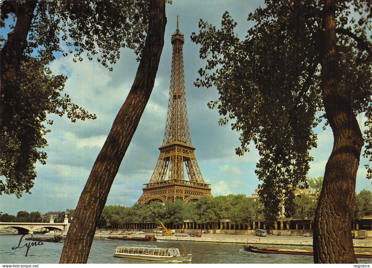75-PARIS LA TOUR EIFFEL ET LA SEINE-N°T1119-D/0033 - Tour Eiffel