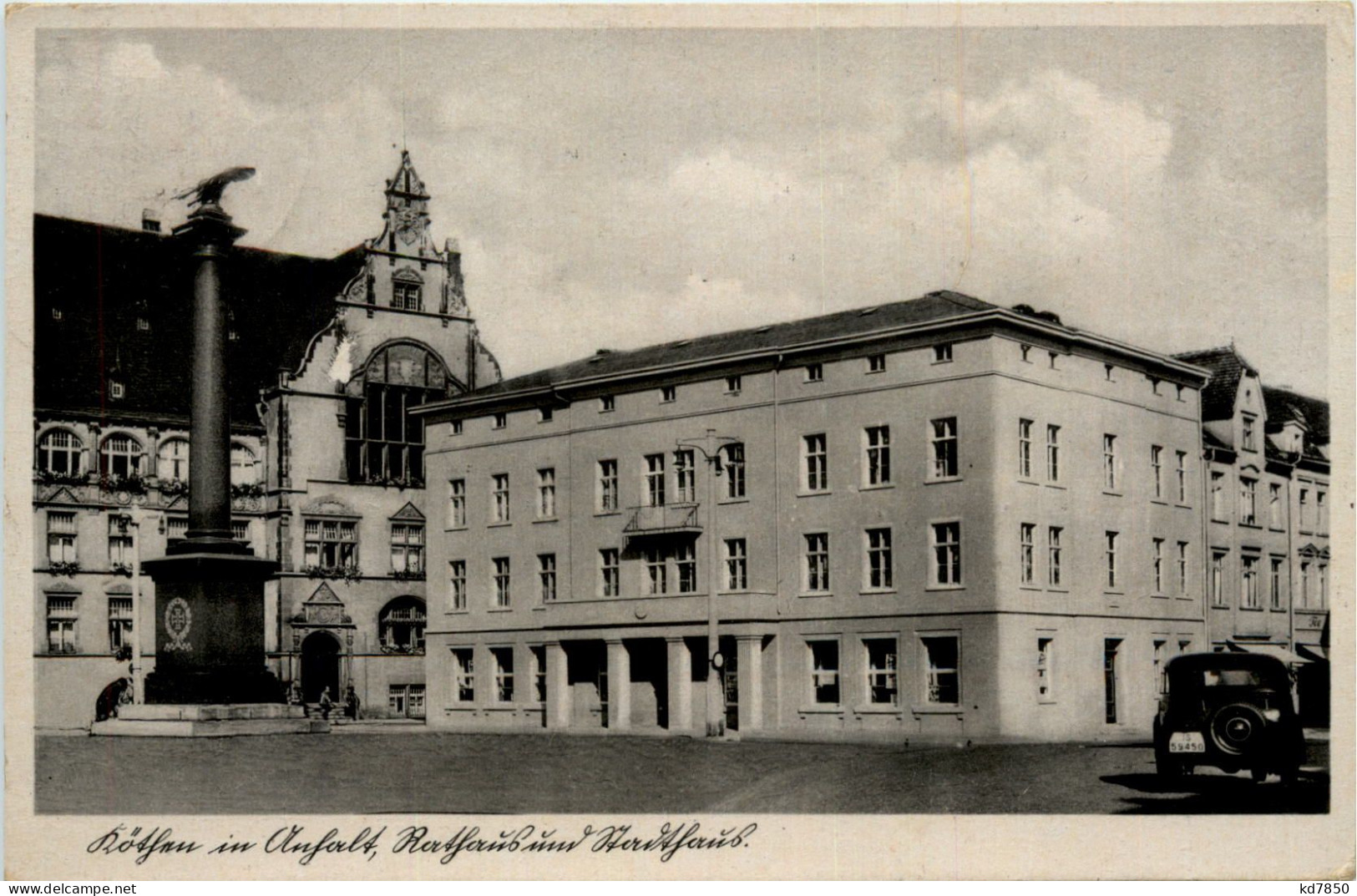 Dessau In Anhalt - Rathaus Und Marktplatz - Dessau