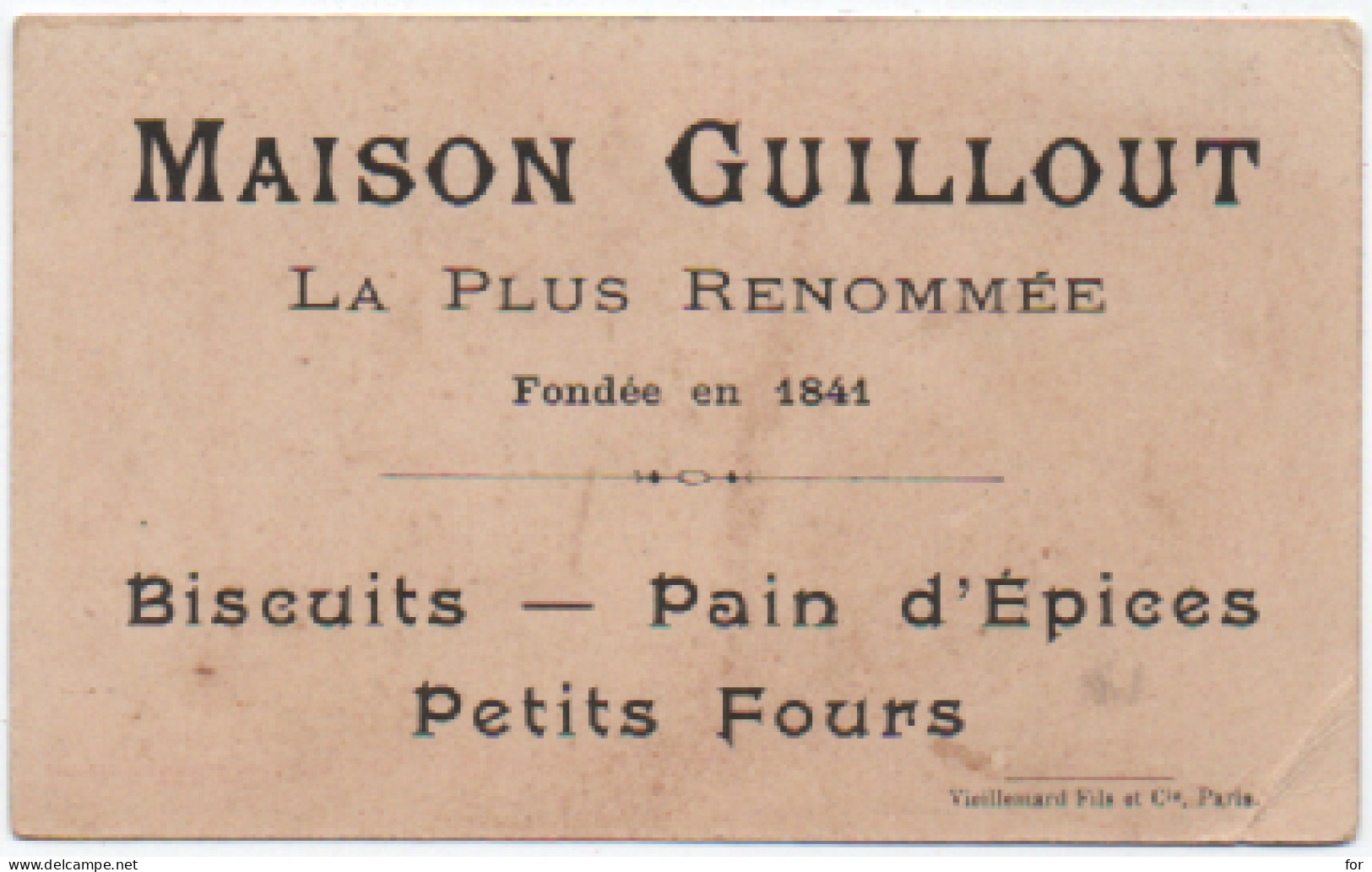 Chromo : Biscuits : Maison GUILLOUT : Qui Mal Veut, Mal Lui Arrive : Enfant Pendu Dans Un Arbre : Publicité - Other & Unclassified