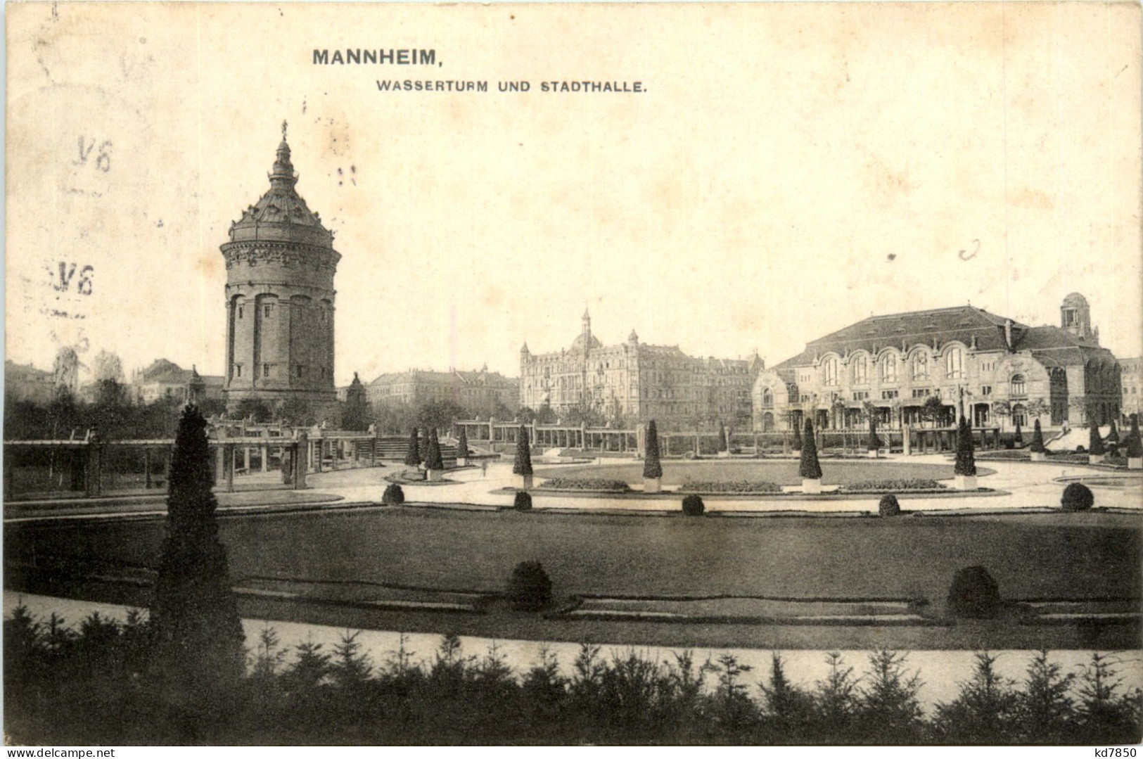 Mannheim - Wasserturm Und Stadthalle - Mannheim