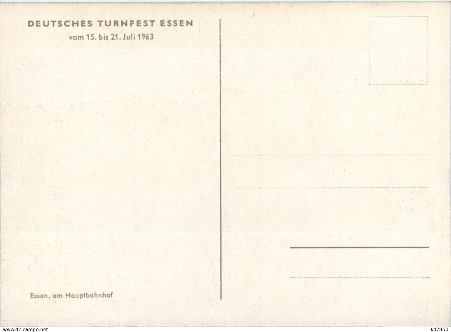 Essen, Deutsches Turnfest 1963 - Essen