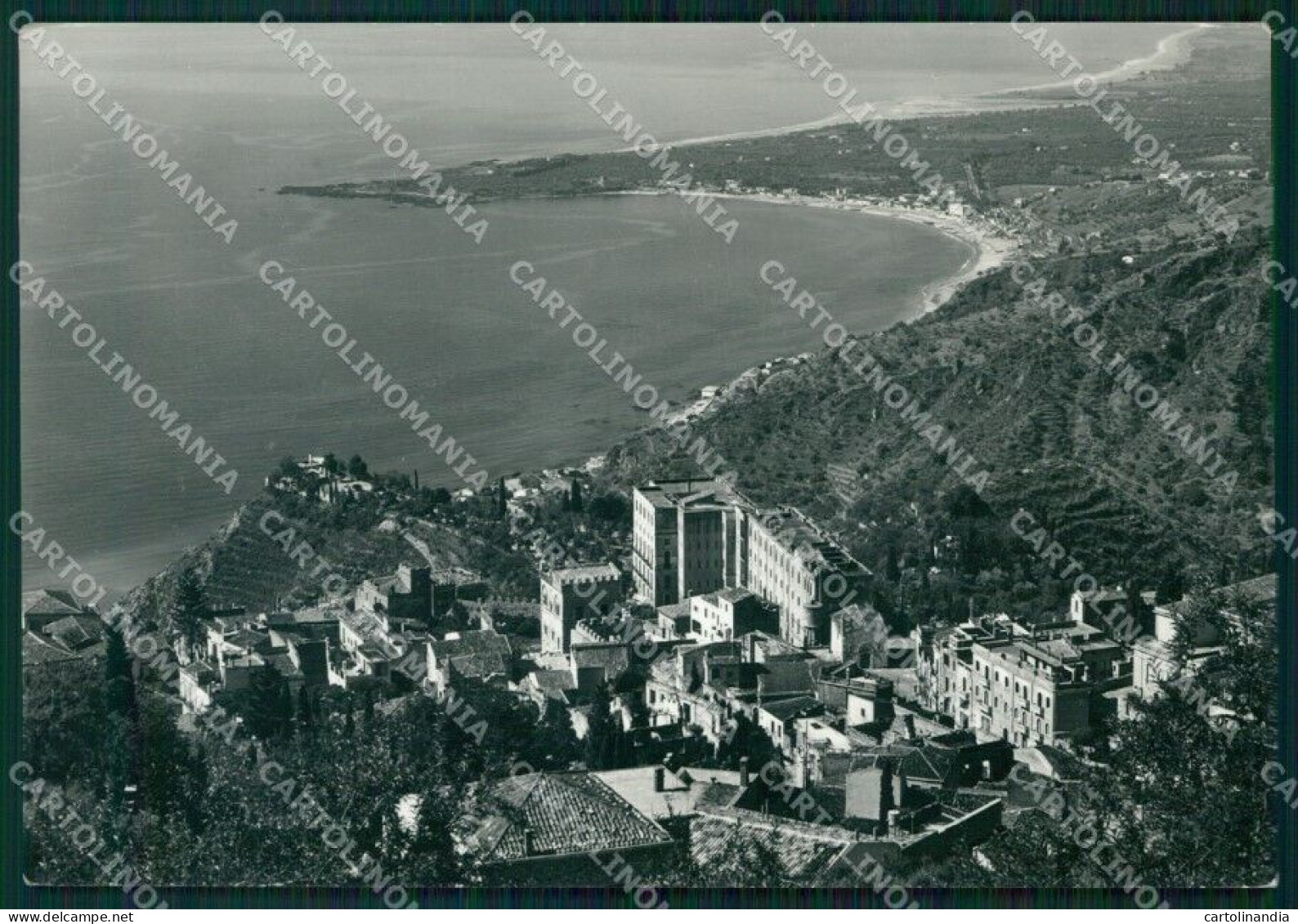 Messina Taormina PIEGA FG Foto Cartolina KB5376 - Messina