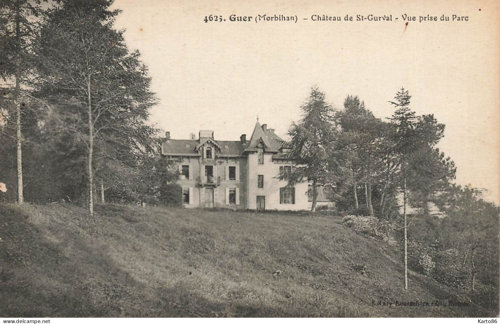Guer * Château De St Gurval , Vue Prise Du Parc - Guer Coetquidan