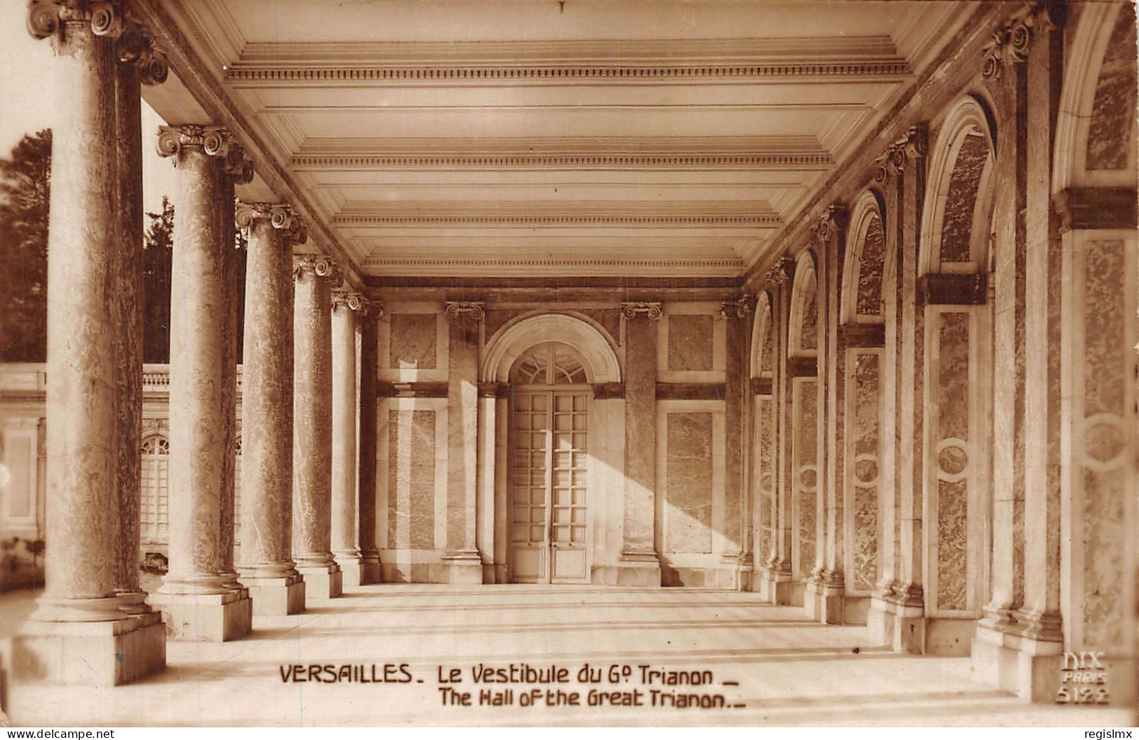 78-VERSAILLES LE VESTIBULE DU TRIANON-N°T1120-D/0091 - Versailles (Château)