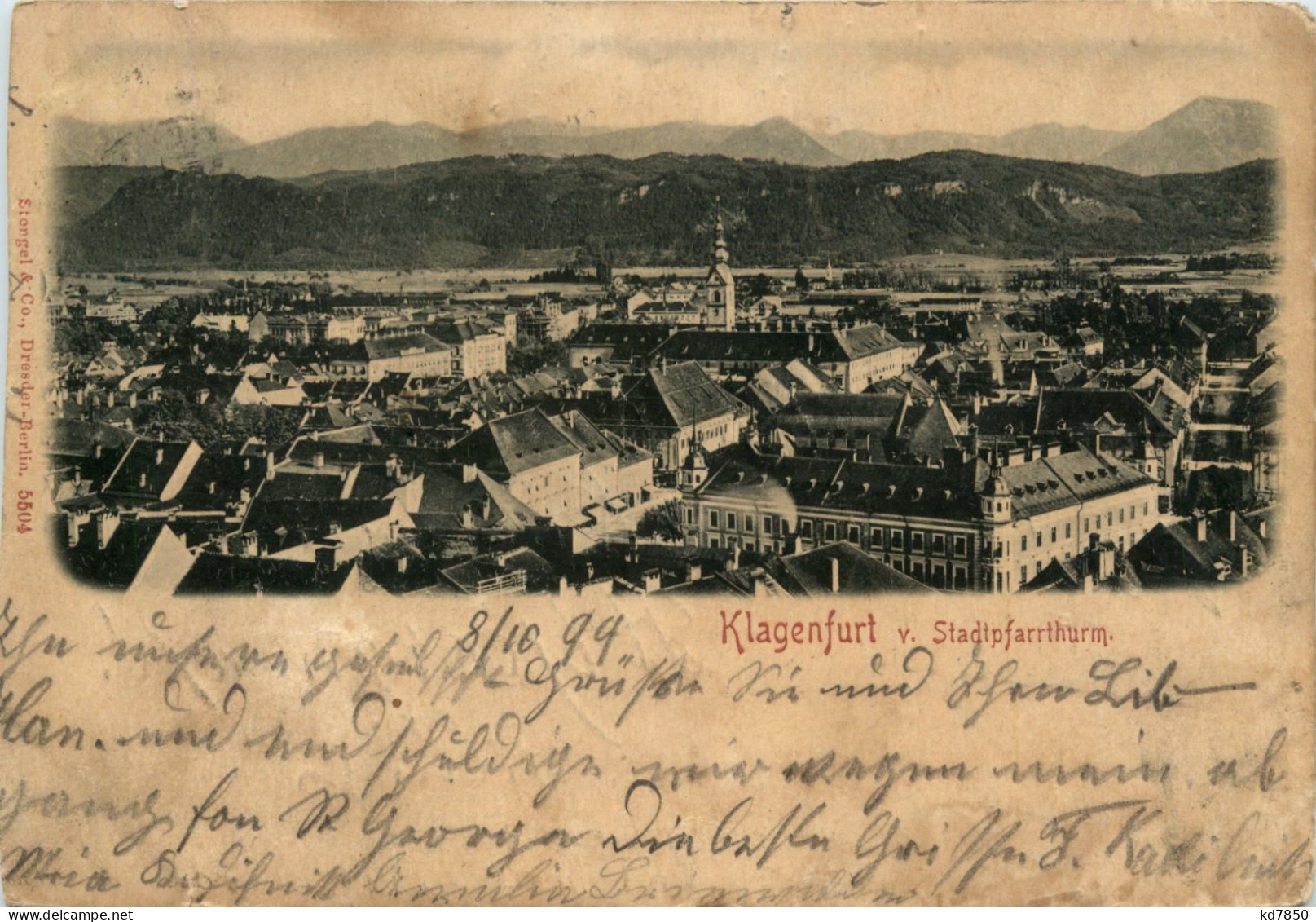 Klagenfurt, Vom Stadtpfarrturm - Klagenfurt