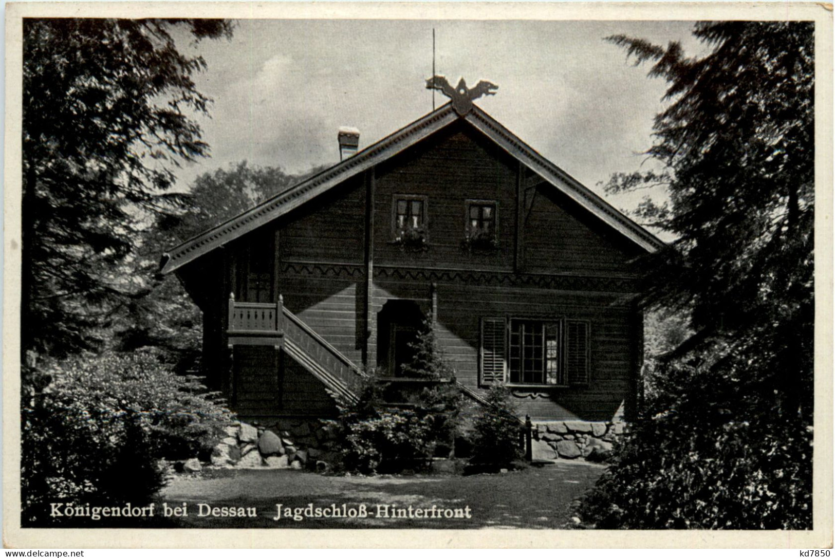 Königendorf Bei Dessau - Jagdschloss Hinterfront - Dessau