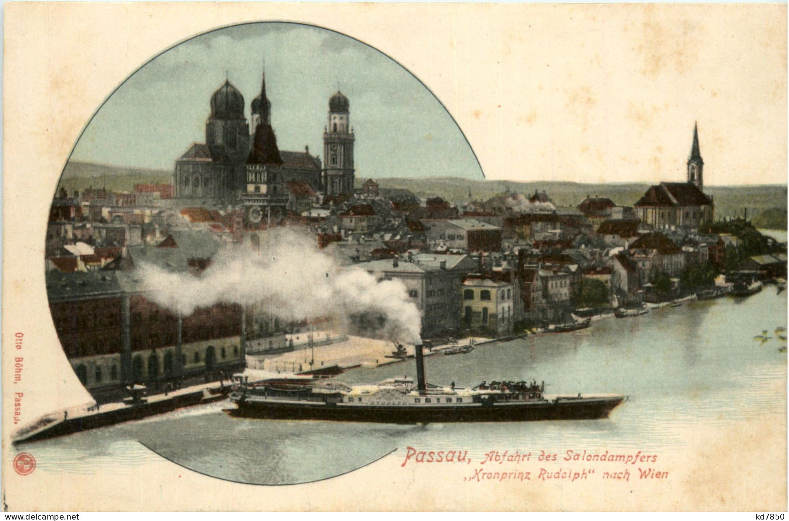 Passau - Abfahrt Des Salondampfers Kronprinz Rudolph - Passau