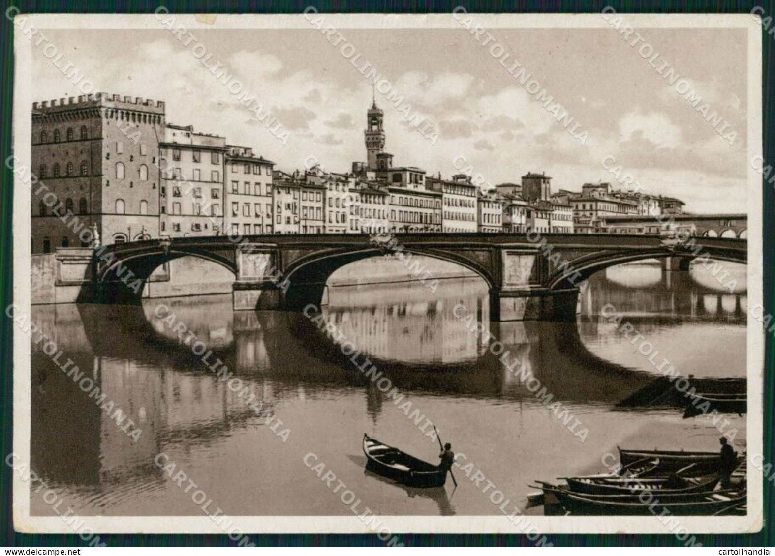 Firenze Città Ponte Santa Trinità ABRASA FG Foto Cartolina KB5387 - Firenze (Florence)