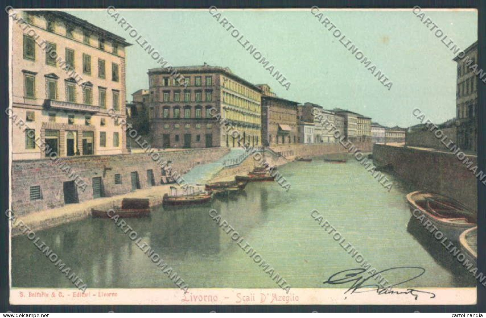 Livorno Città Scali D'Azeglio Cartolina ZG1542 - Livorno