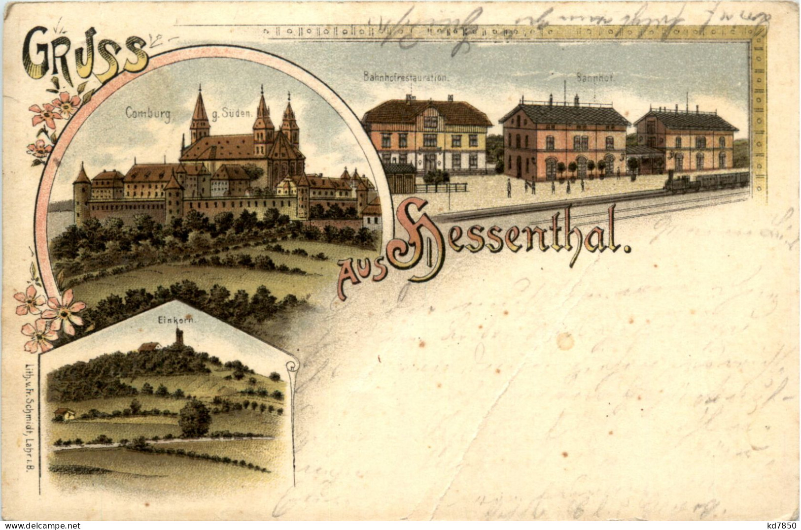 Gruss Aus Hessenthal - Litho - Aschaffenburg