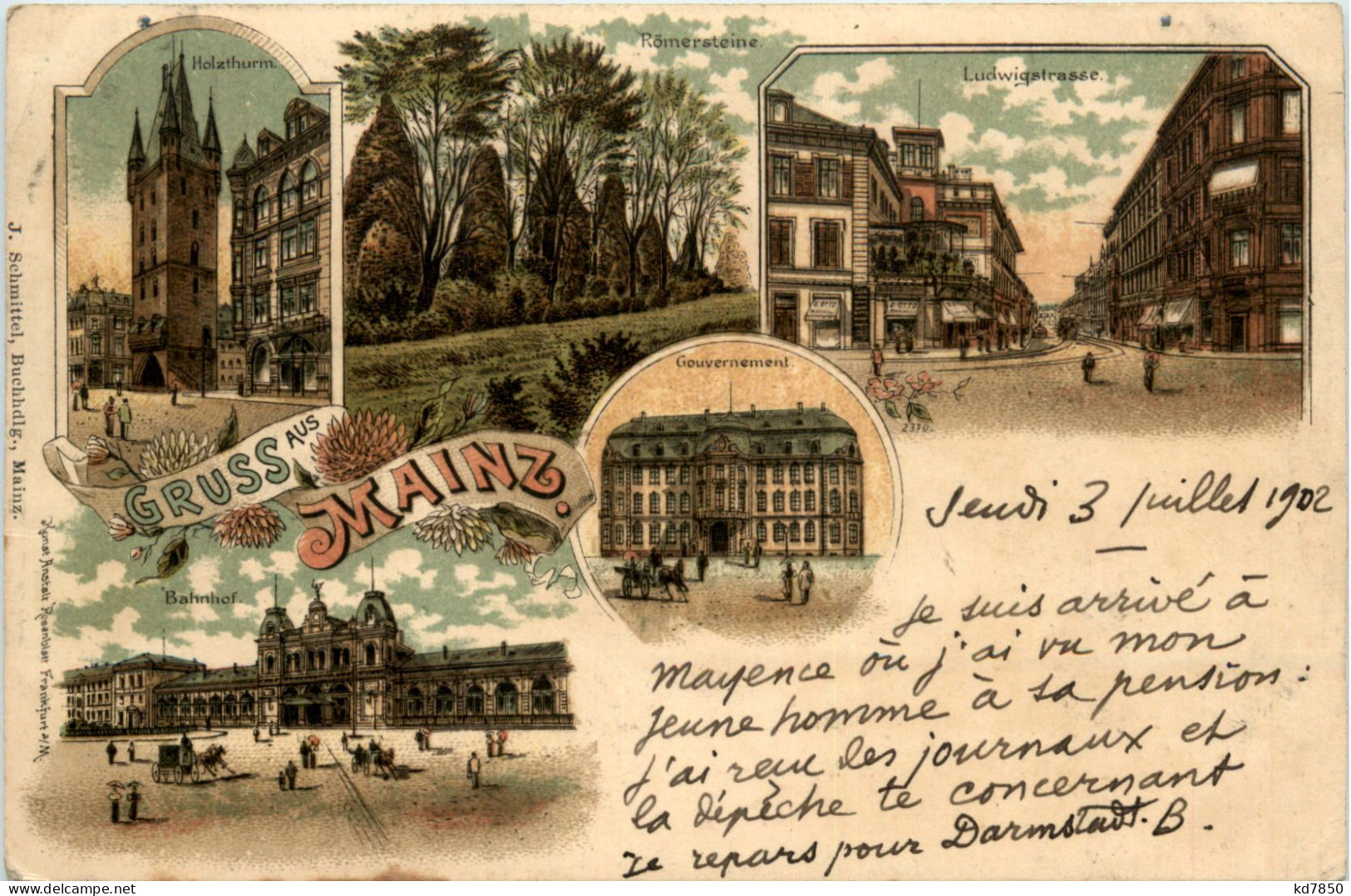 Gruss Aus Mainz - Litho - Mainz