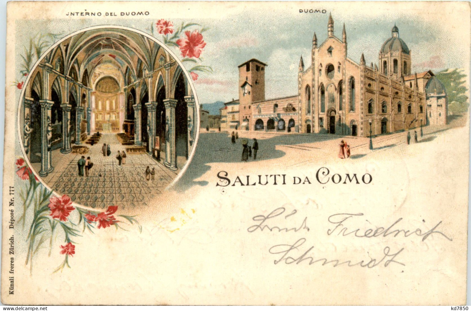 Souvenir De Como - Litho - Como