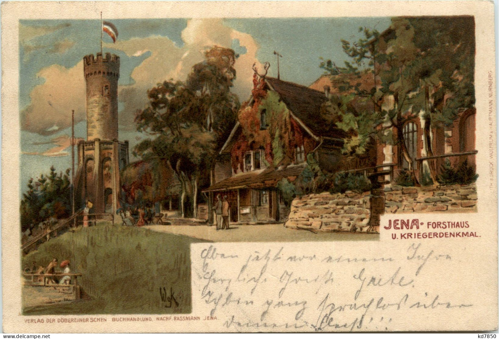 Jena - Forsthaus Und Kriegerdenkmal - Jena