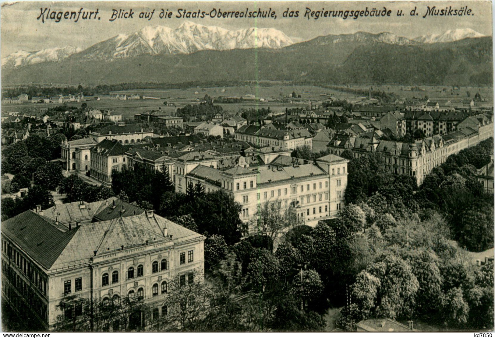 Klagenfurt, Blick Auf Staats-Oberschule U.d.Musiksäle - Klagenfurt