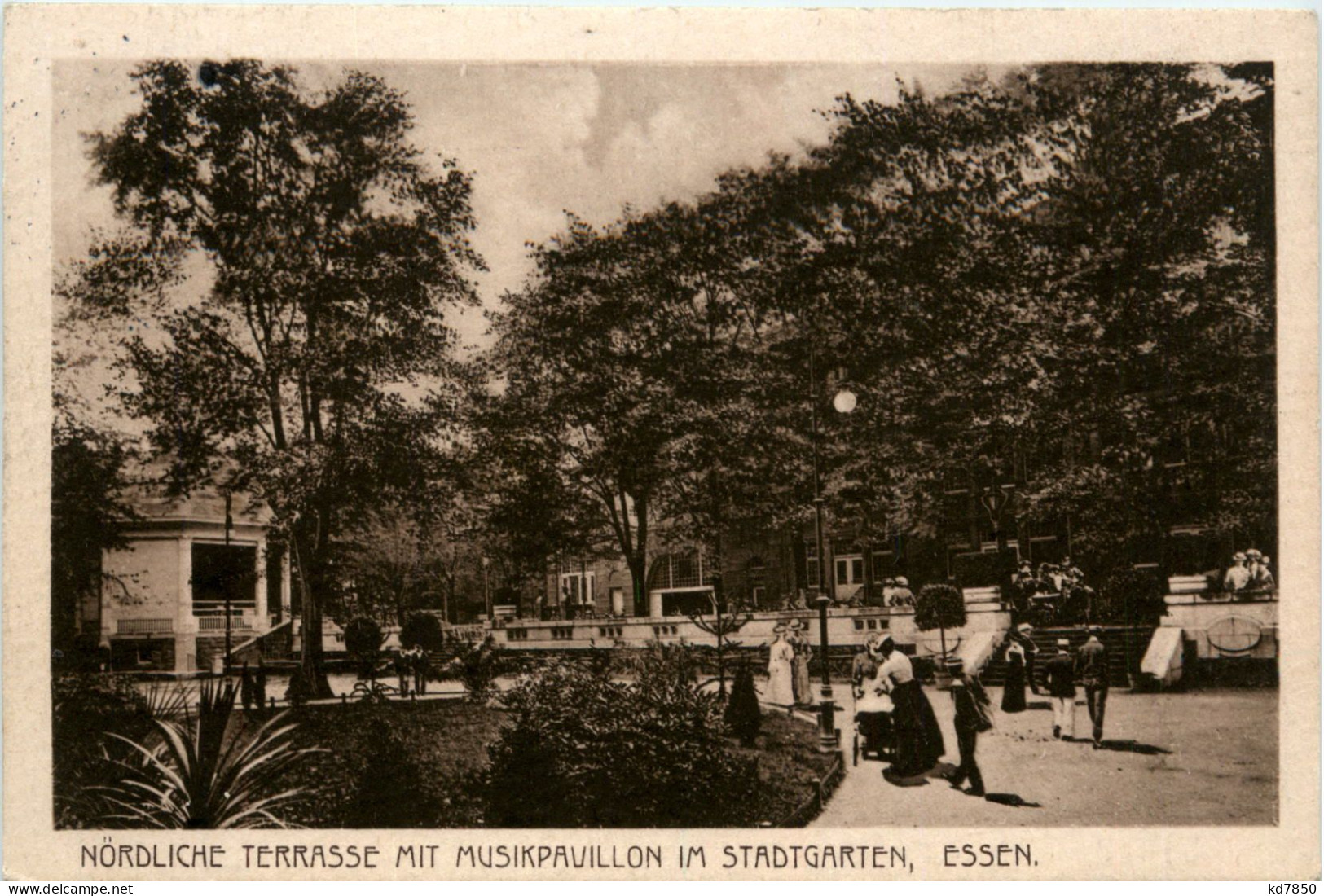 Nördliche Terrasse Mit Musikpavillon Im Stadtgarten, Essen - Essen