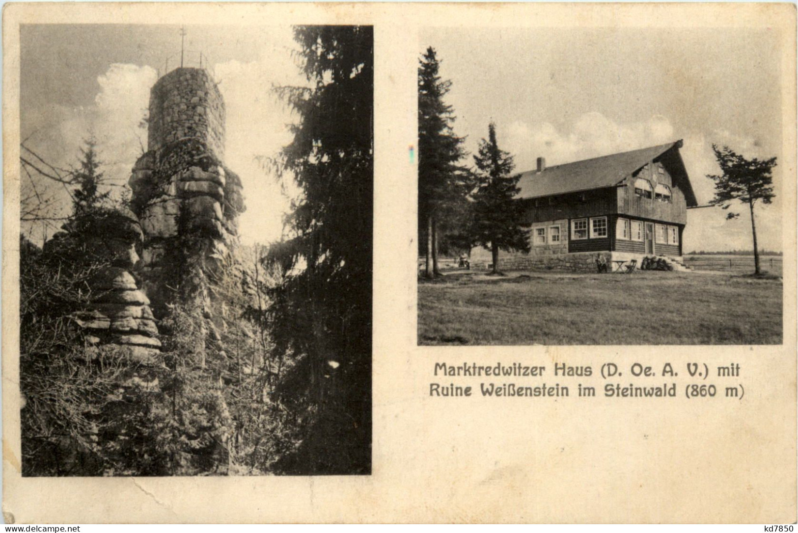 Marktredwitzer Haus Mit Ruine Weissenstein Im Steinwald - Wunsiedel