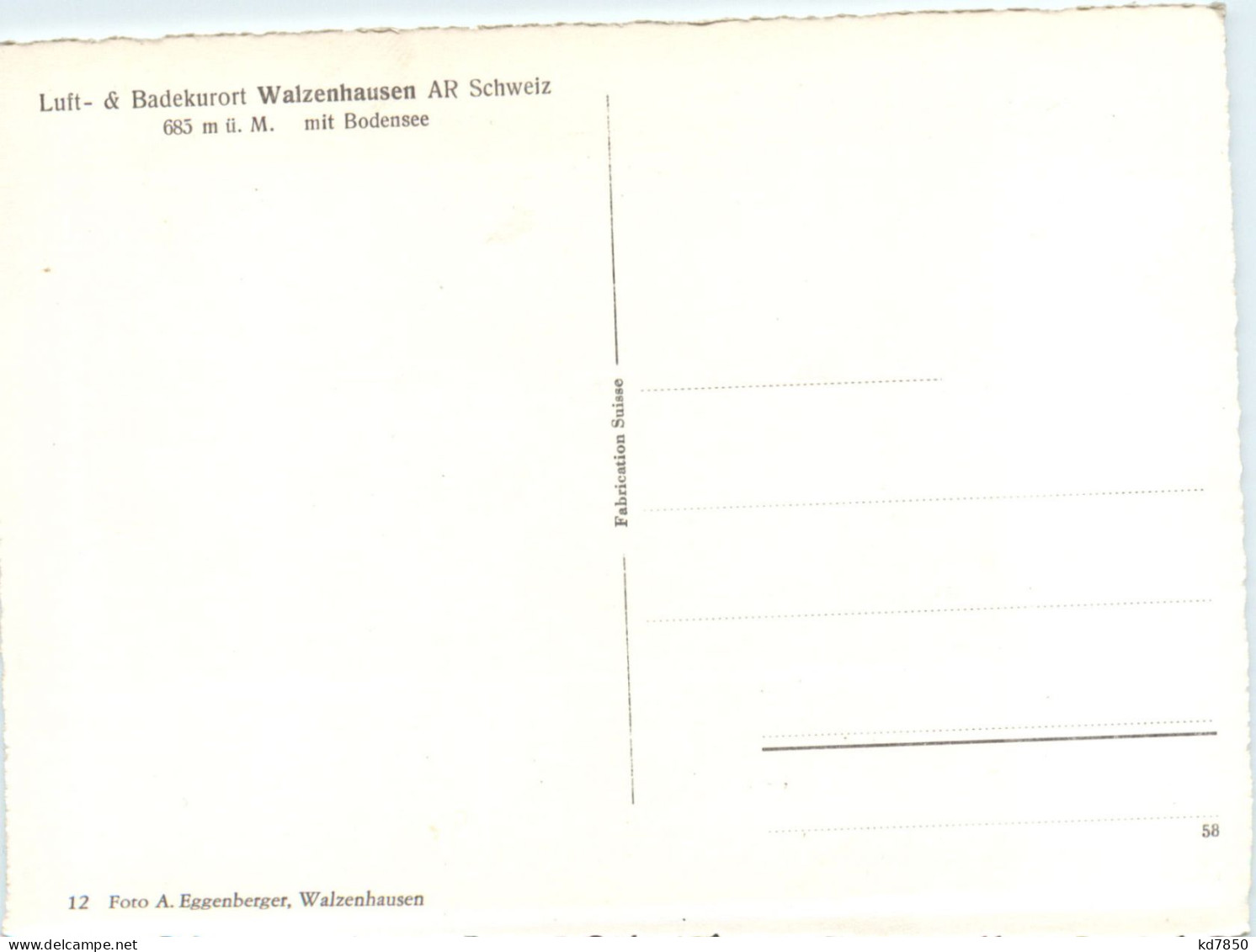 Walzenhausen Badekurort Mit Bodensee - Walzenhausen