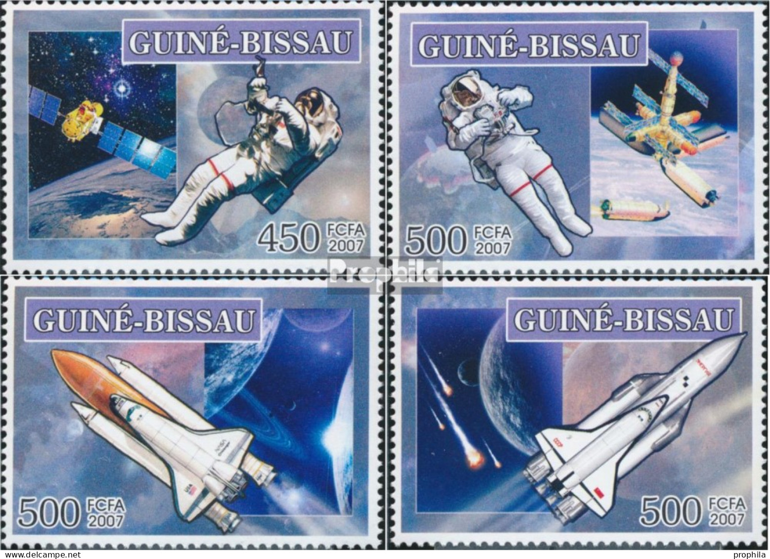 Guinea-Bissau 3570-3573 (kompl. Ausgabe) Postfrisch 2007 Internationales Jahr Der Heliophysi - Guinea-Bissau