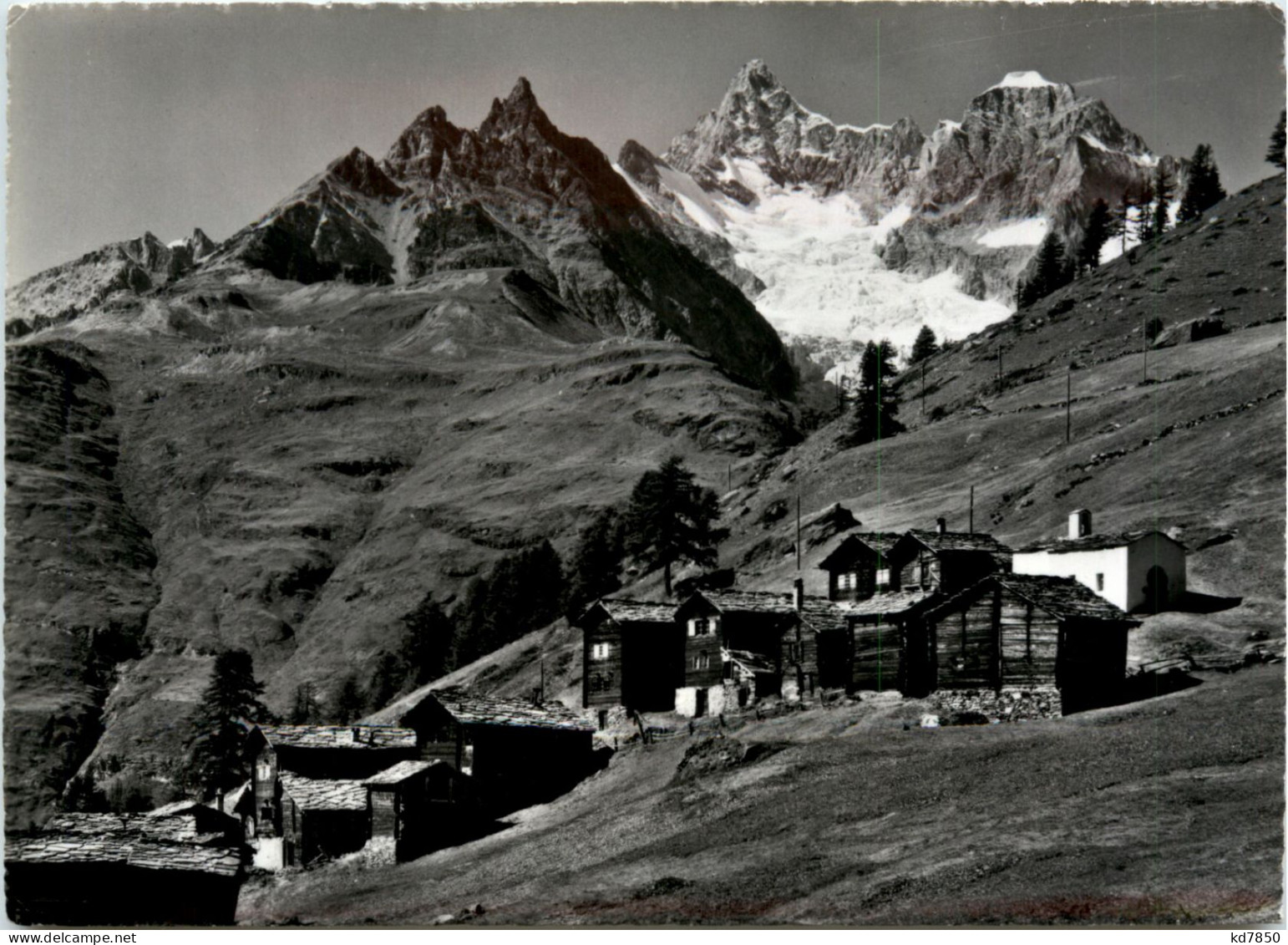 Zermatt, Findeln Mit Obergabelhorn U. Wellenkuppe - Zermatt