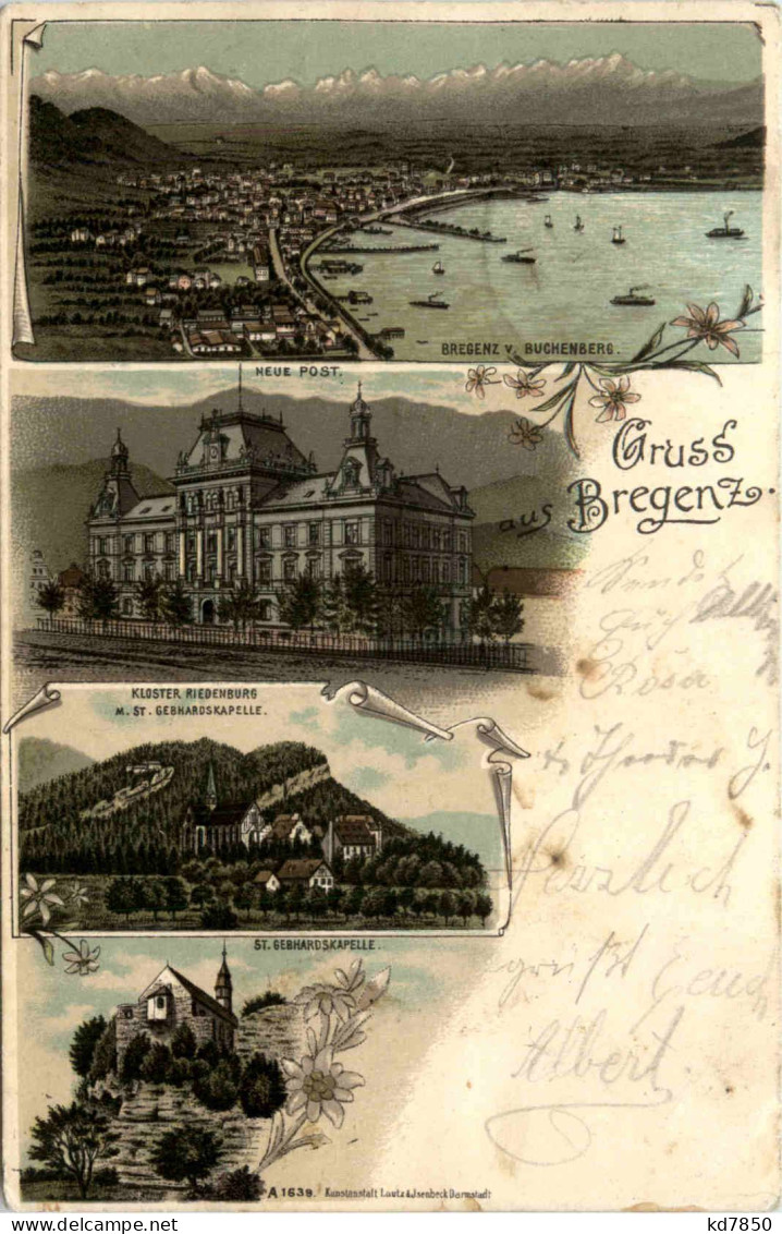 Gruss Aus Bregenz - Litho - Bregenz