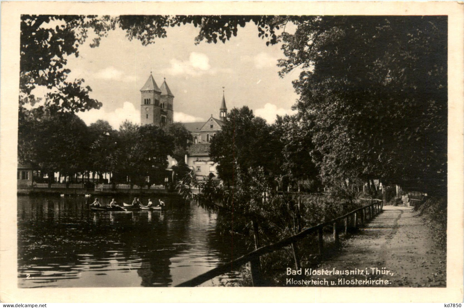 Bad Klosterlausnitz, Klosterteich Mit Kirche - Bad Klosterlausnitz