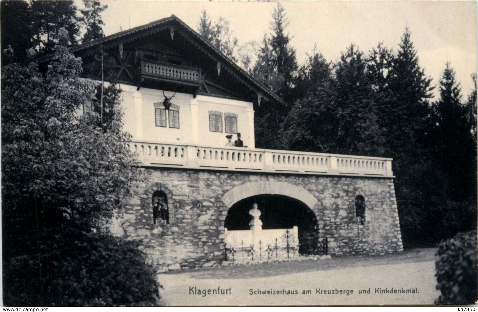 Klagenfurt, Schweizerhaus Am Kreuzberg Mit Kinderdenkmal - Klagenfurt