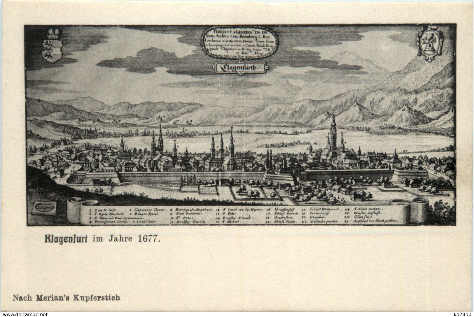 Klagenfurt Im Jahre 1677 - Klagenfurt