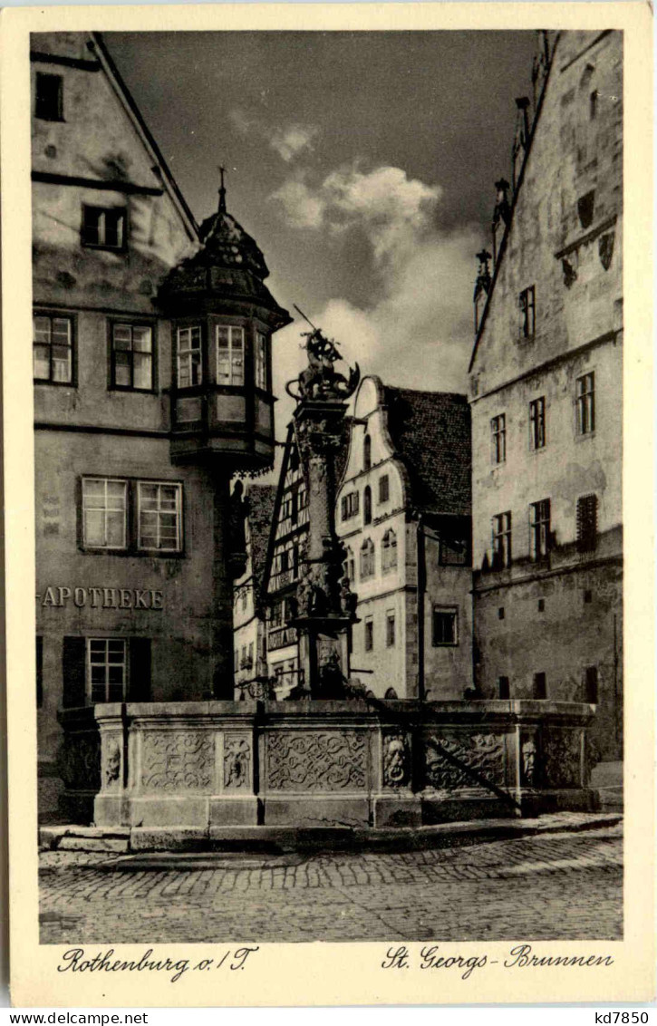 Rothenburg O.T., St. Georgs-Brunnen - Rothenburg O. D. Tauber