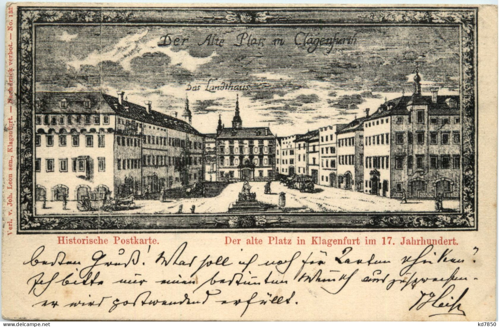 Klagenfurt - Der Alte Platz Im 17. Jahrhundert - Klagenfurt