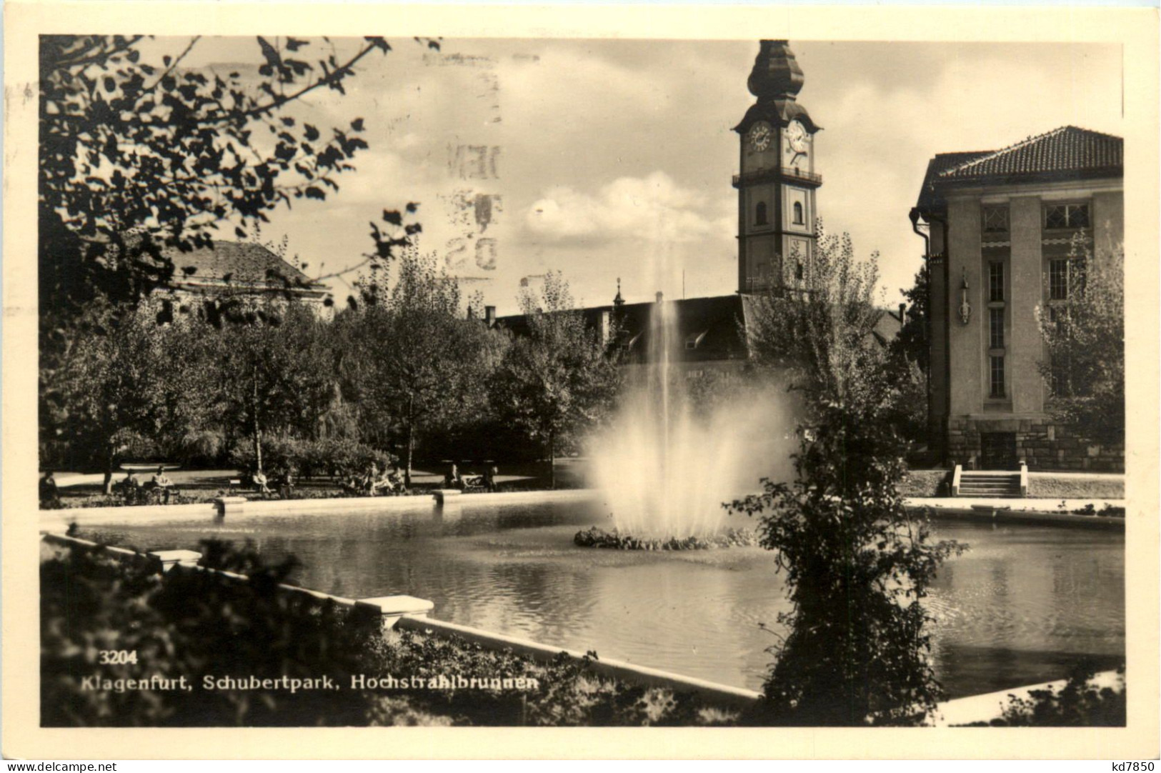 Klagenfurt, Schubertpark, Hochstrahlbrunnen - Klagenfurt