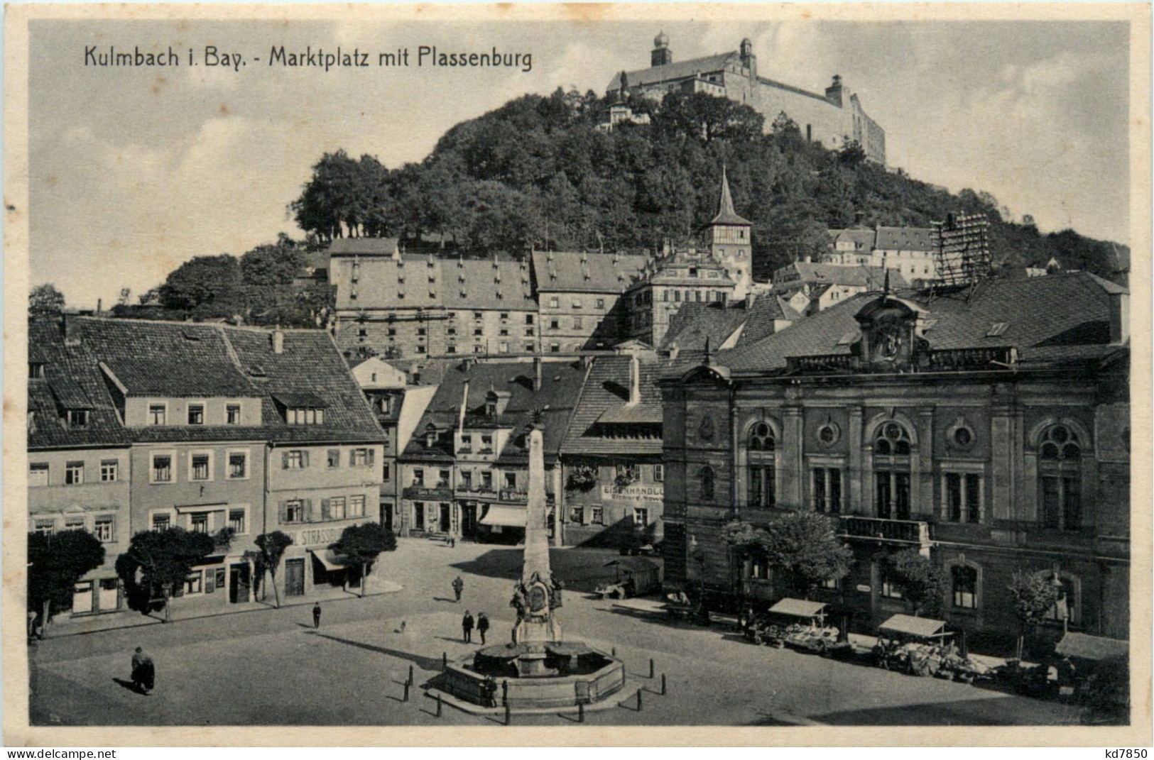 Kulmbach, Marktplatz Mit Plassenburg - Kulmbach