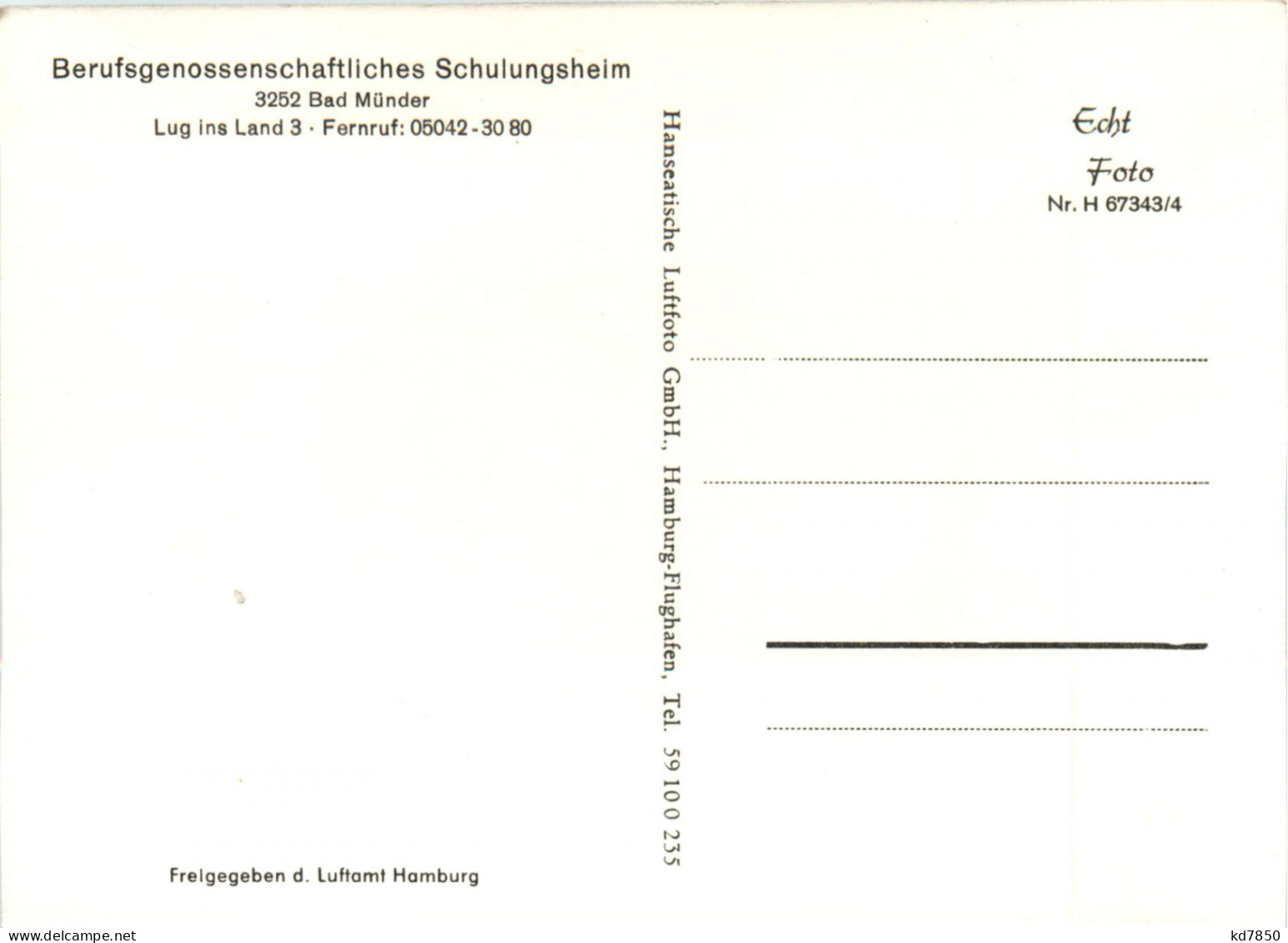 Bad Münder, Berufsgenossenschaftliches Schulungsheim - Hameln (Pyrmont)