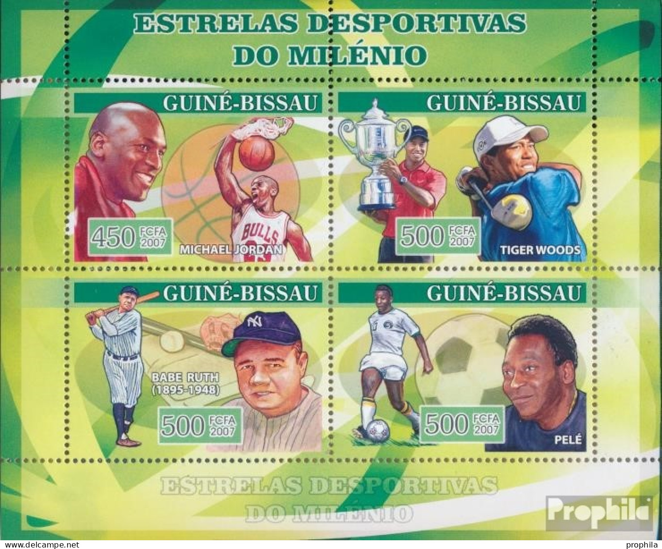 Guinea-Bissau 3466-3469 Kleinbogen (kompl. Ausgabe) Postfrisch 2007 Berufssportler - Guinea-Bissau