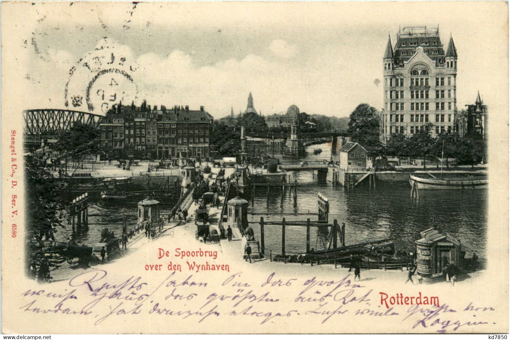 Rotterdam - De Spoorbrug - Prägekarte - Rotterdam