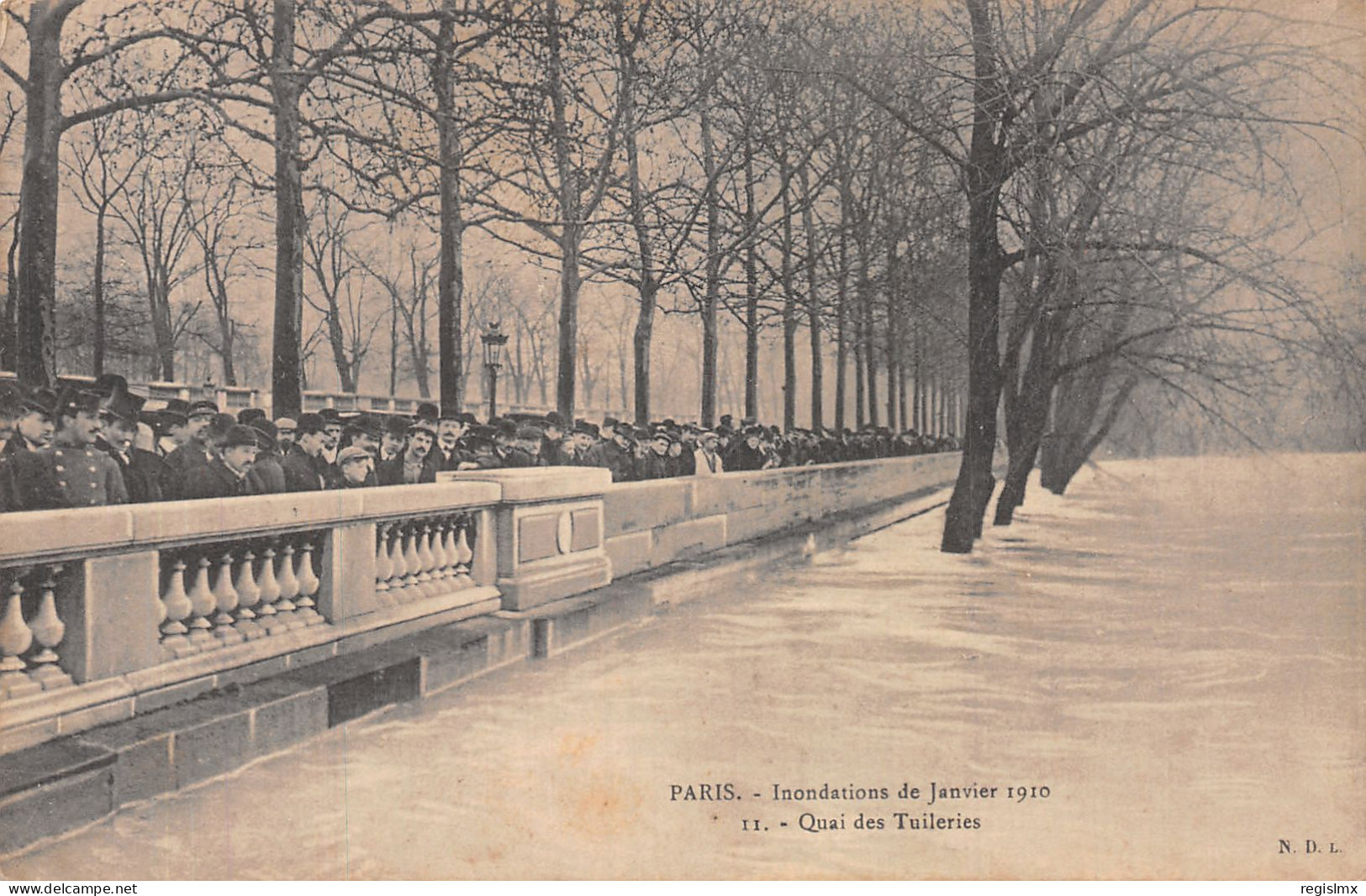 75-PARIS INONDE QUAI DES TUILERIES-N°T1121-C/0243 - De Overstroming Van 1910