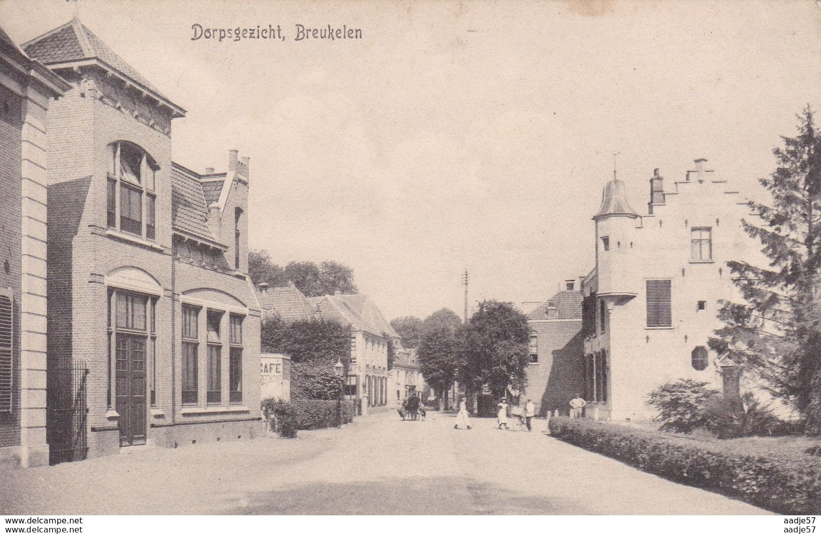 Breukelen Dorpsgezicht 1914 Oorlogscorrespondentie - Breukelen