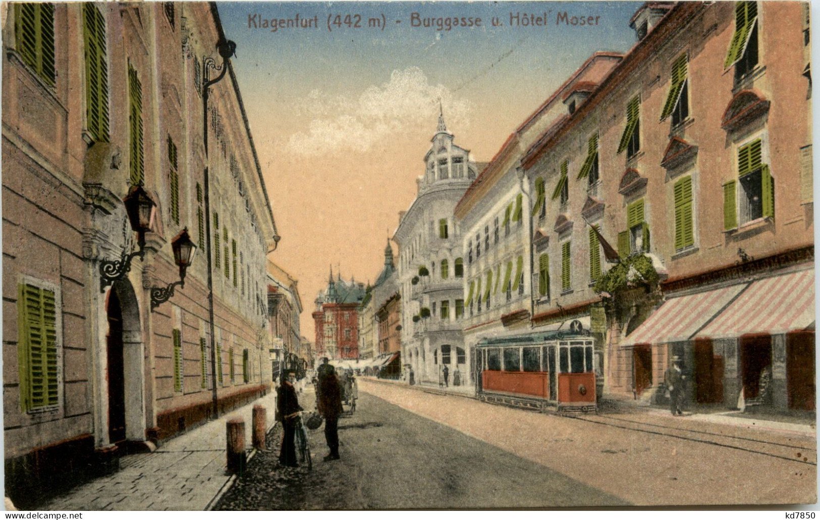 Klagenfurt - Burggasse Und Hotel Moser - Klagenfurt