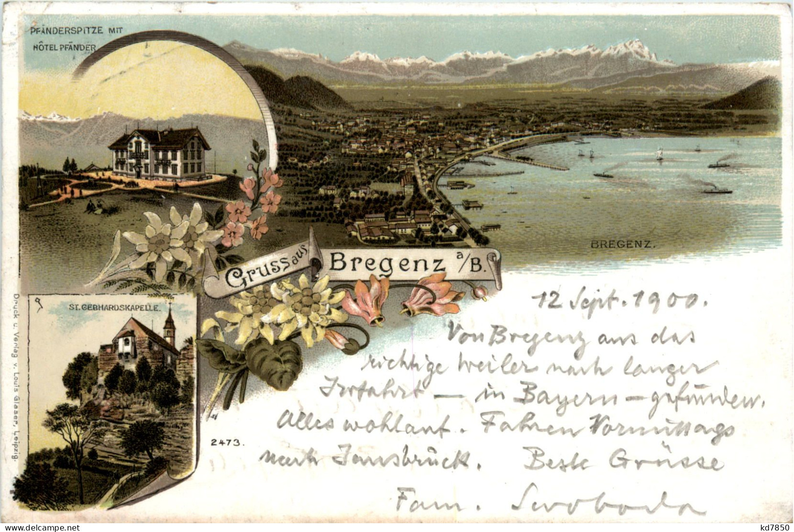 Gruss Aus Bregenz - Litho - Bregenz