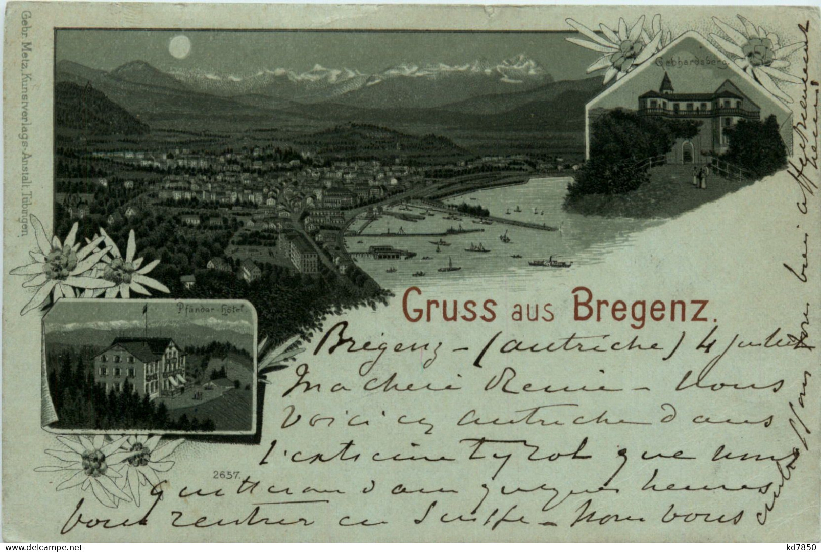 Gruss Aus Bregenz - Litho - Bregenz