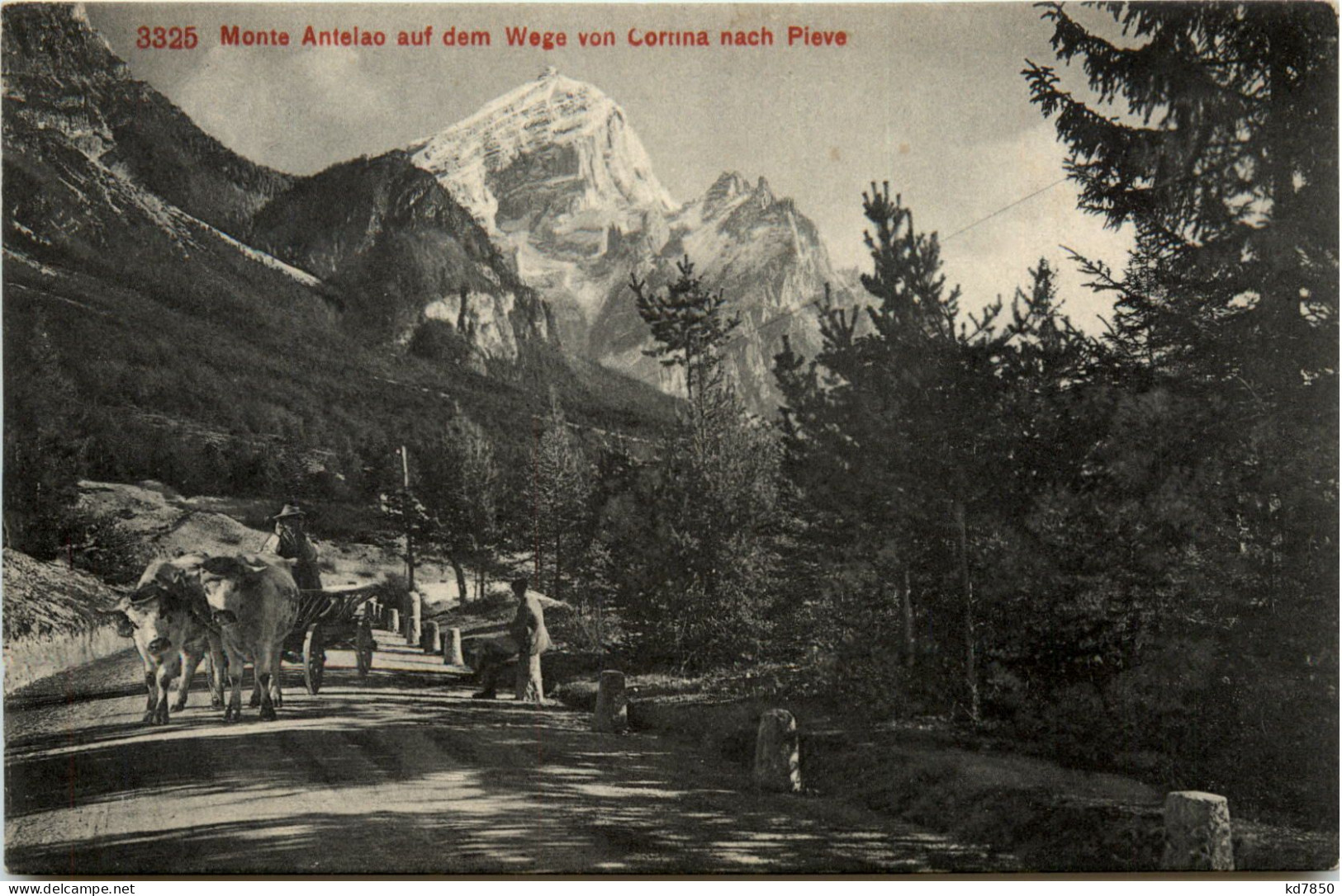 Monte Antelao Auf Dem Wege Von Cortina Nach Pieve - Autres & Non Classés