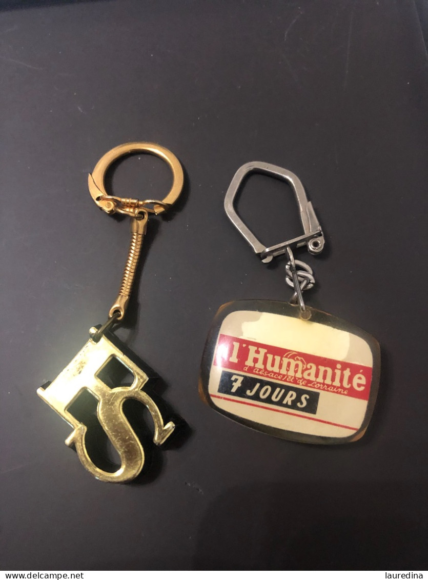 É PORTE CLEFS - JOURNAUX - L'HUMANITE ET FRANCE SOIR - Key-rings