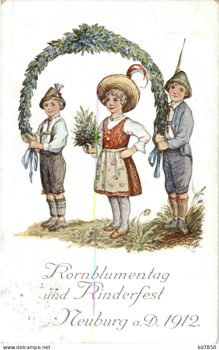 Neuburg - Kornblumentag Und Kinderfest 1912 - Neuburg