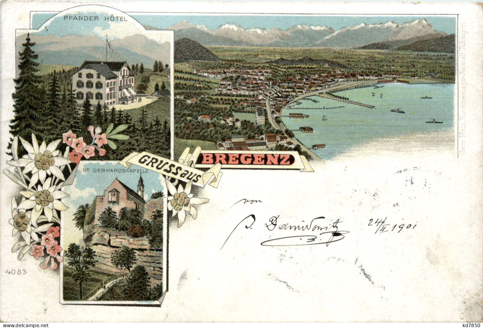 Gruss Aus Bregenz - Litho - Bregenz