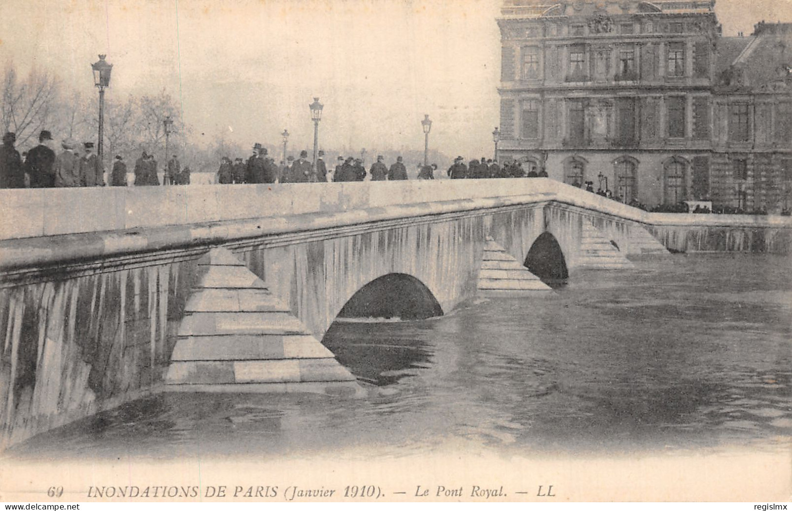 75-PARIS INONDE PONT ROYAL-N°T1121-F/0221 - De Overstroming Van 1910