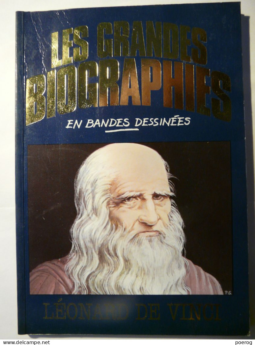 LEONARD DE VINCI DA VINCI - LES GRANDES BIOGRAPHIES EN BANDES DESSINEES BD  BIOGRAPHIE COLLECTIF 1983 - GEORGETA PUSZTAI - Altri & Non Classificati