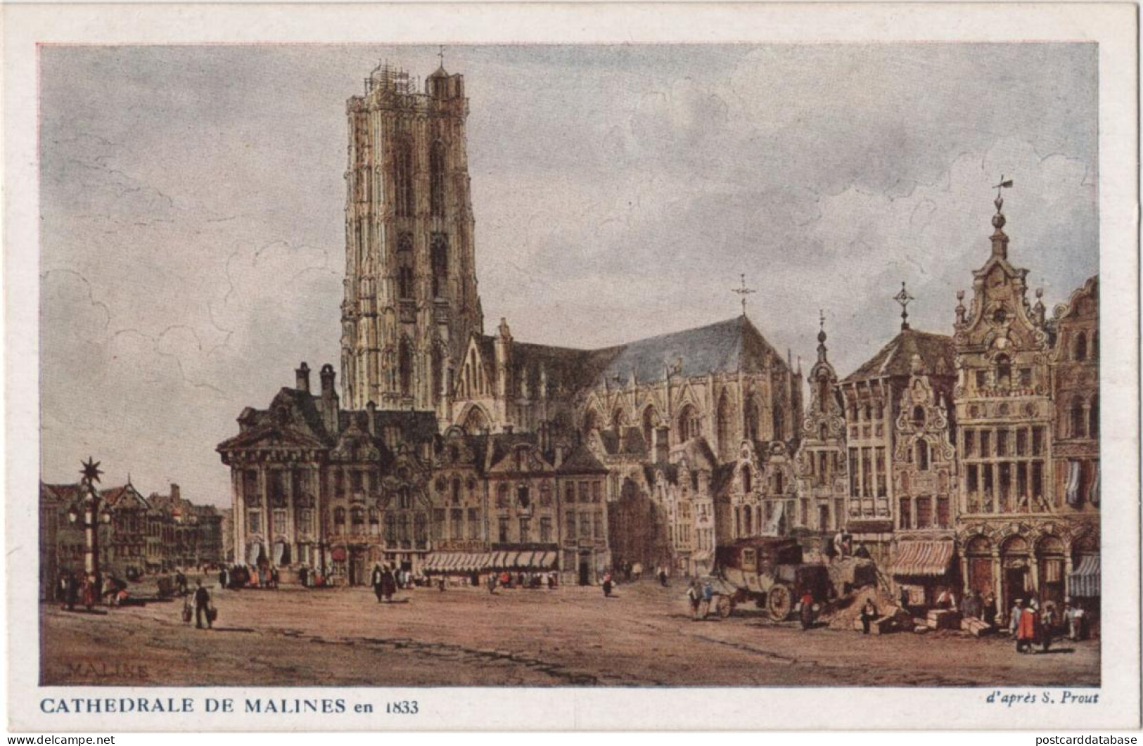 Cathedrale De Malines En 1833 - Mechelen